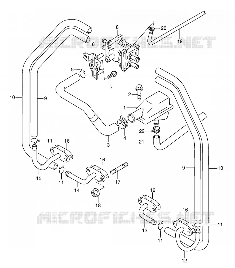 ANTI POLLUTION SYSTEM Suzuki MOTO 600 GSX-F 2005  GSX600FK5(E2)