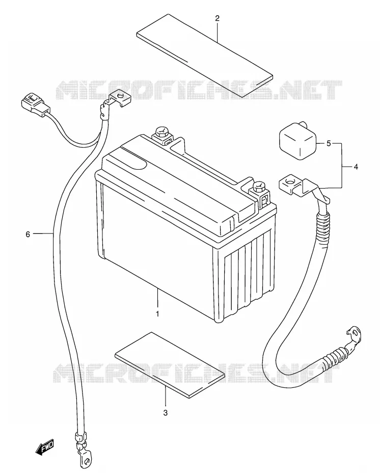 BATTERY Suzuki MOTO 750 GSX-F 2006  GSX750FK6(E2)