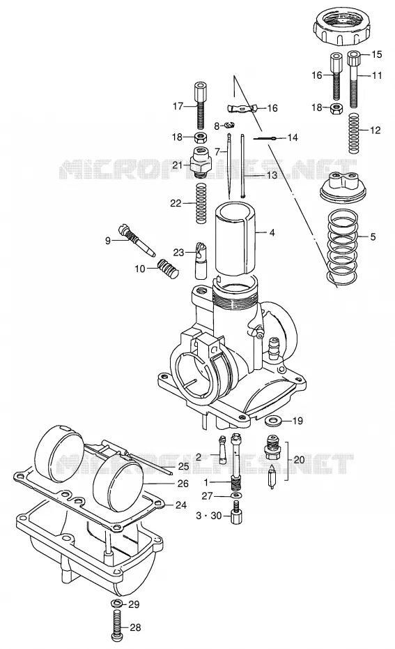 CARBURETOR Suzuki MOTO 125 Autres-modeles 1982  K125Z(E7)