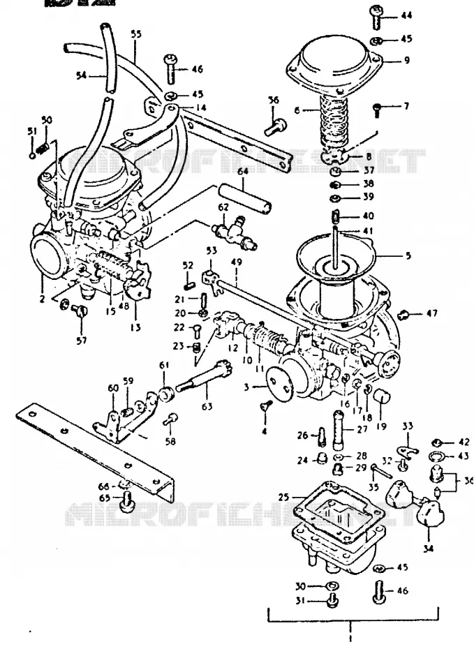 CARBURETOR Suzuki MOTO 400 GSX 1996  GSX400ST(T/X)