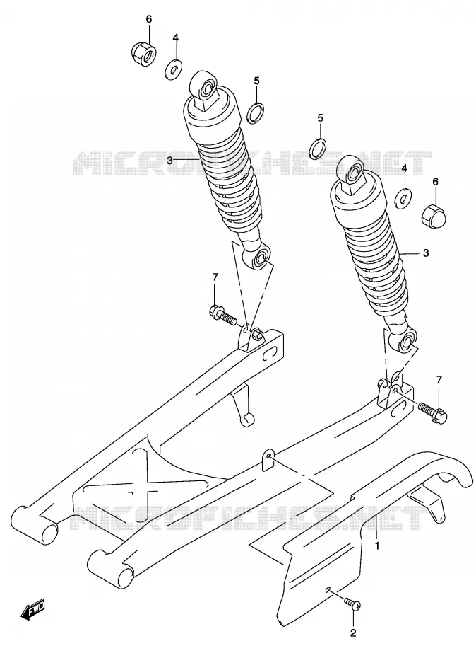 CHAIN GUARD Suzuki MOTO 250 MARAUDER 2005  GZ250K5(P3)