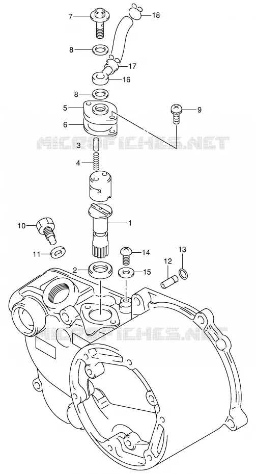 CLUTCH COVER/OIL PUMP Suzuki MOTO 50 JR 2000  JR50Y(P3/P28)