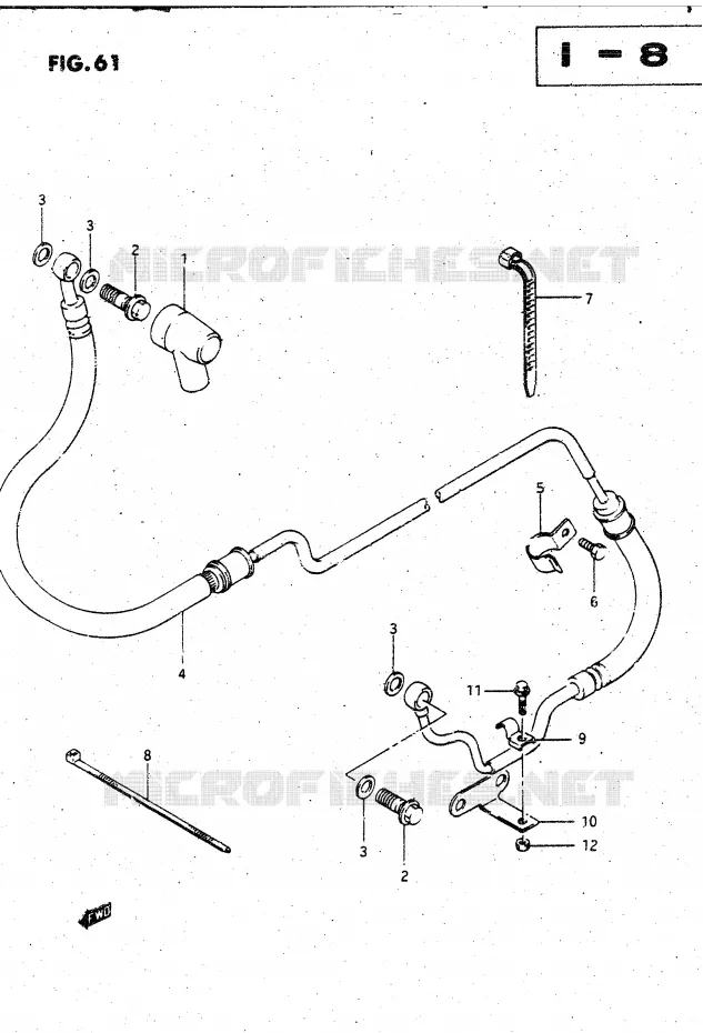 CLUTCH HOSE Suzuki MOTO 1400 CAVALCADE 1986  GV1400GDG(DG-DJ/CJ)