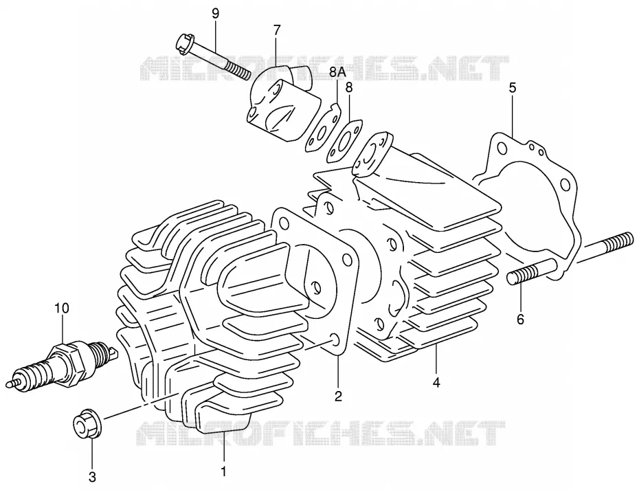 CYLINDER Suzuki MOTO 50 JR 2000  JR50Y(P3/P28)