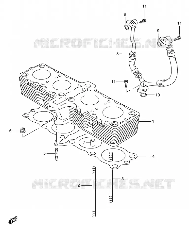 CYLINDER Suzuki MOTO 600 GSX-F 2002  GSX600FUK2(E2)
