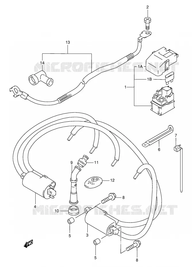ELECTRICAL Suzuki MOTO 750 GSX-F 2003  GSX750FLK3(E2)