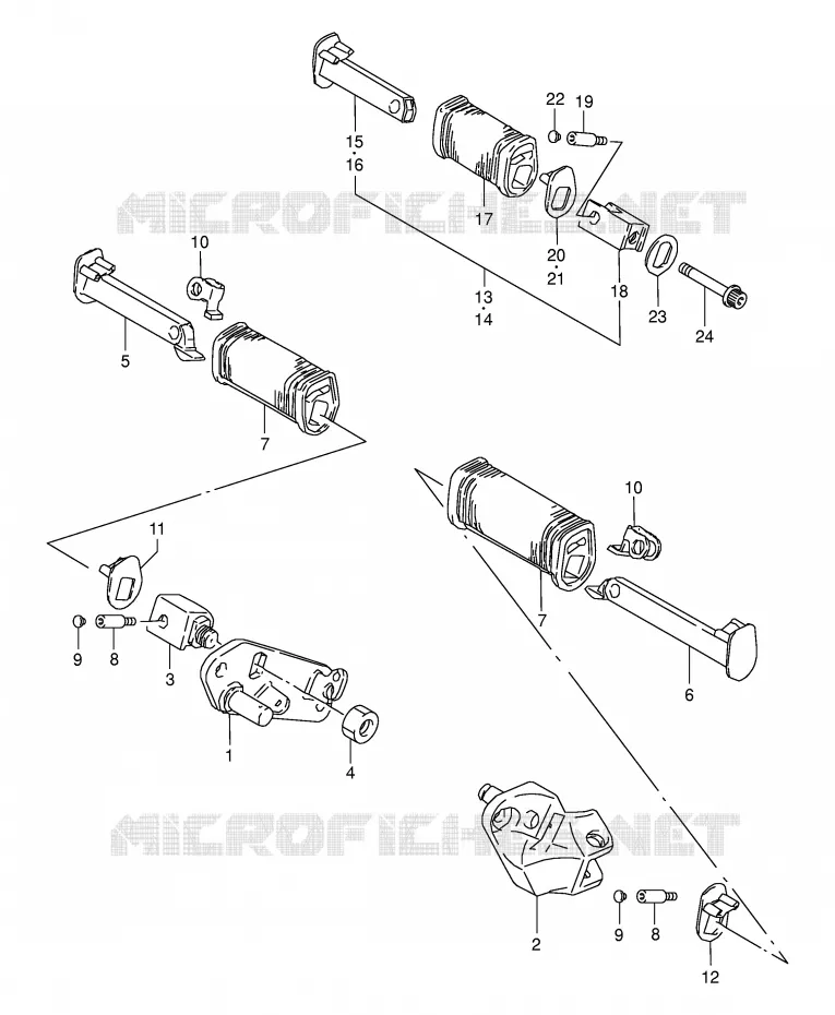 FOOTREST Suzuki MOTO 650 BOULEVARD 1997  LS650PV(E3/E28)