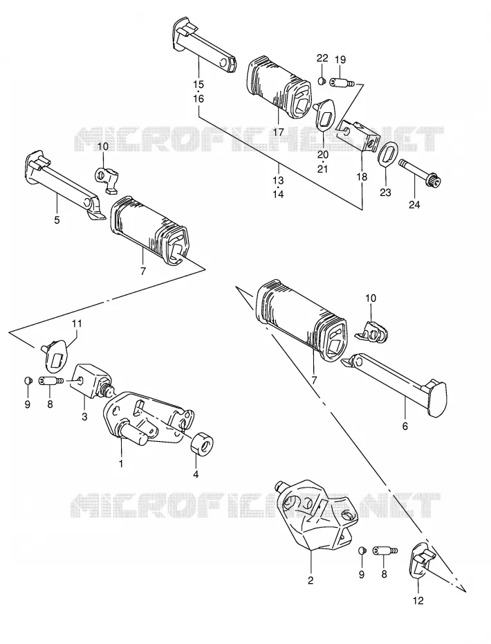 FOOTREST Suzuki MOTO 650 BOULEVARD 2007  LS650K7(E3/E28)