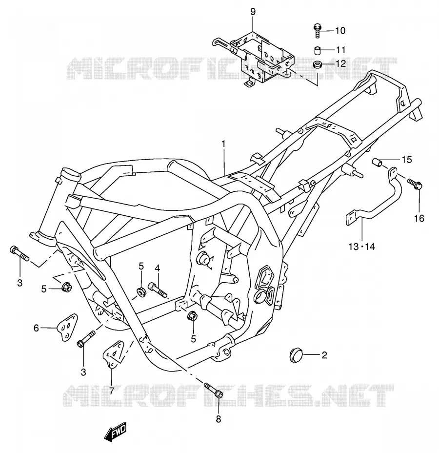 FRAME Suzuki MOTO 750 GSX 2000  GSX750Y(E4)