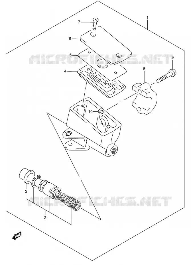 FRONT MASTER CYLINDER Suzuki MOTO 600 GSX-F 2006  GSX600FK6(E2)