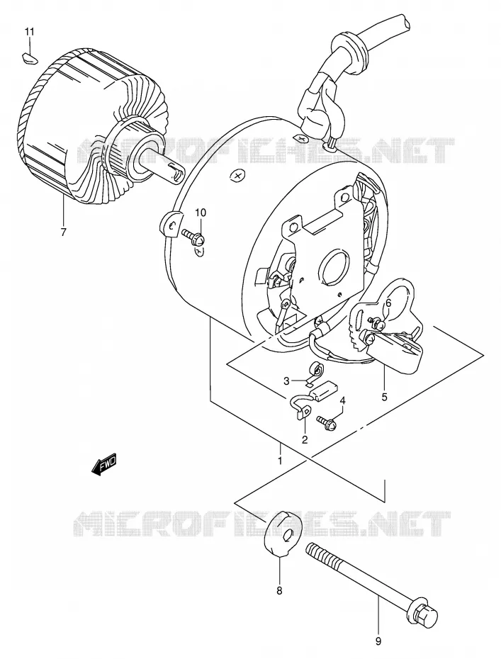 GENERATOR (MODEL L) Suzuki MOTO 125 Autres-modeles 1974  K125L(E7)