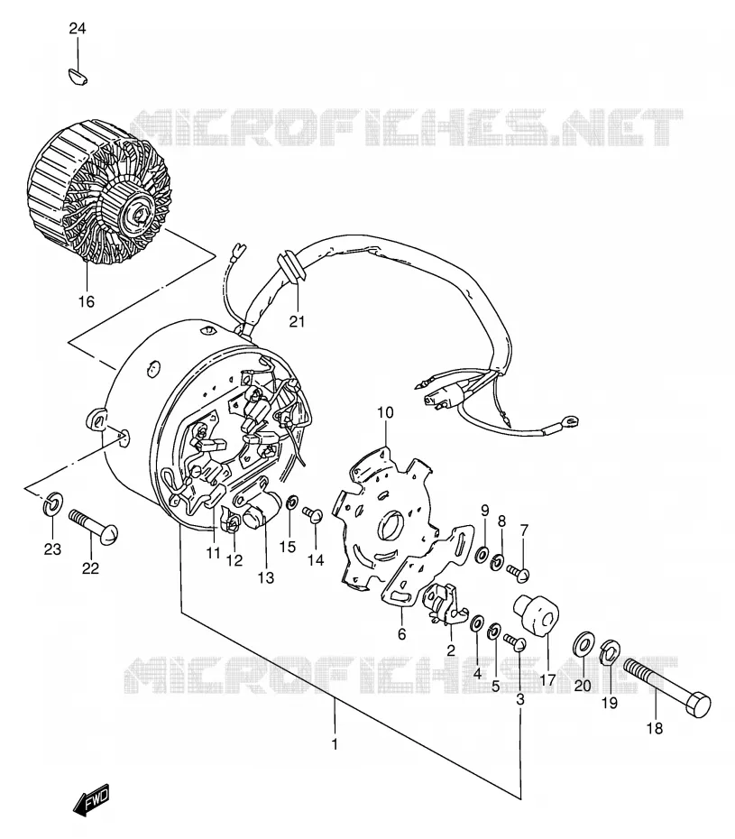 GENERATOR (MODEL Z) Suzuki MOTO 125 Autres-modeles 1982  K125Z(E7)