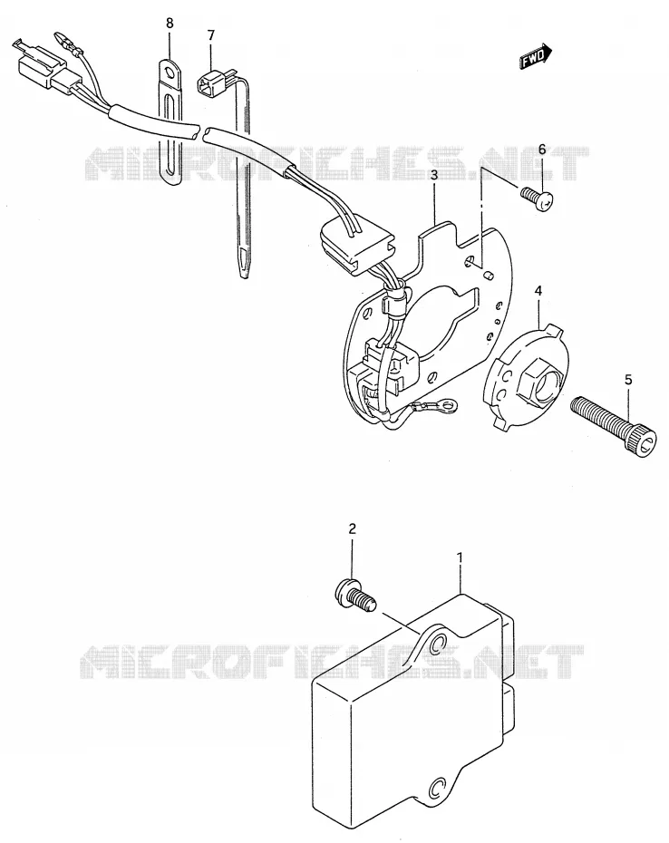 GENERATOR SENSOR Suzuki MOTO 600 GSX-F 1991  GSX600FM(E28)