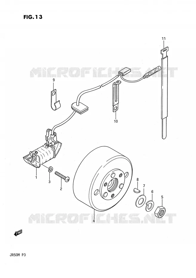 IGNITION Suzuki MOTO 50 JR 1986  JR50G(P3)