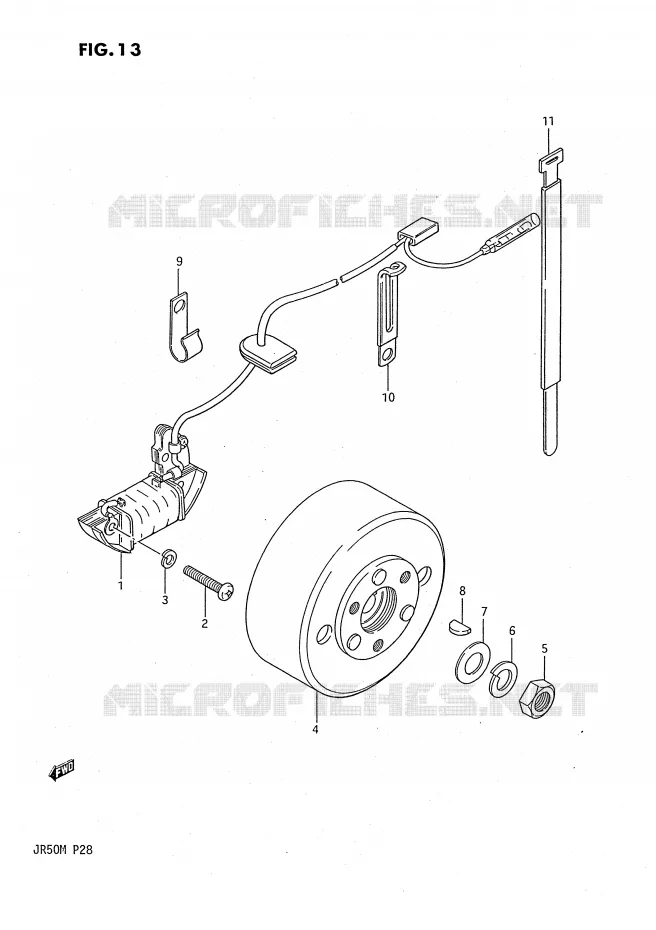 IGNITION Suzuki MOTO 50 JR 1988  JR50J(P28)