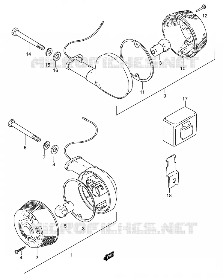 INDICATORS Suzuki MOTO 125 Autres-modeles 1974  K125L(E7)