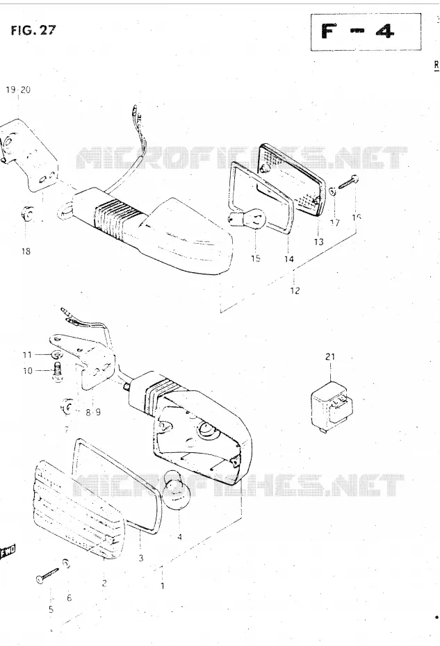 INDICATORS Suzuki MOTO 500 GSX-E 1984  GSX500ESE(E39)