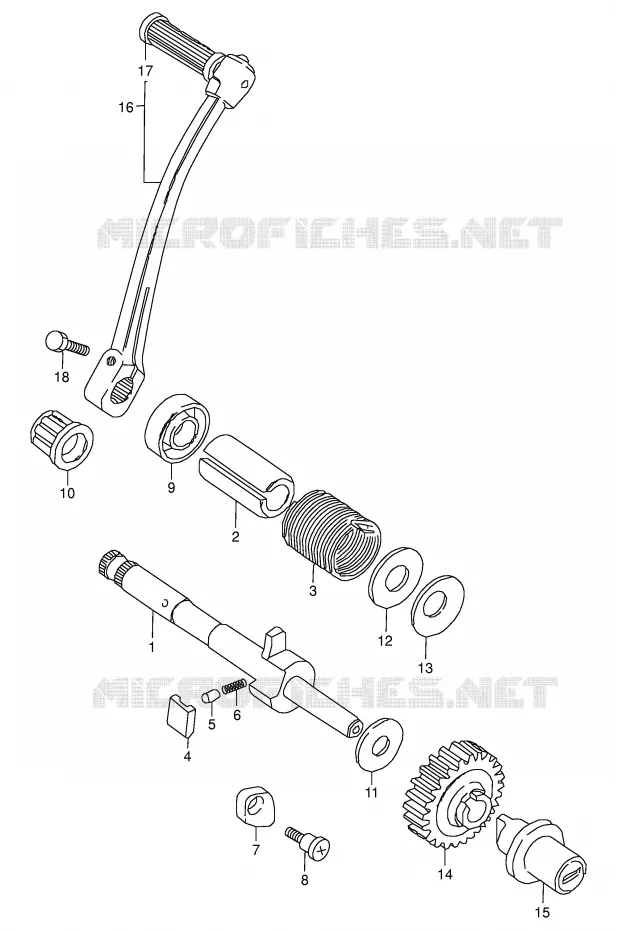 KICK STARTER Suzuki MOTO 125 Autres-modeles 1982  K125Z(E7)