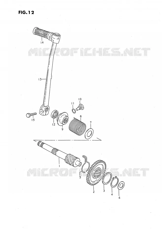 KICK STARTER Suzuki MOTO 50 JR 1994  JR50R(P28)