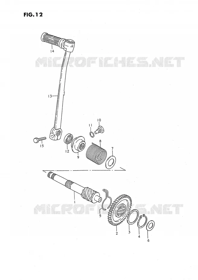 KICK STARTER Suzuki MOTO 50 JR 1994  JR50R(P3)