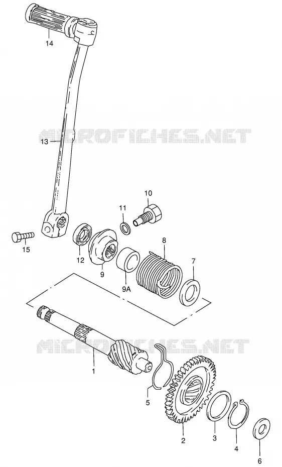 KICK STARTER Suzuki MOTO 50 JR 1996  JR50T(P3/P28)