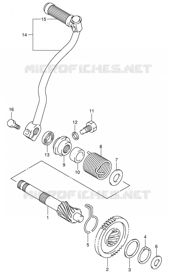 KICK STARTER Suzuki MOTO 50 JR 2004  JR50K4(P3/P28)