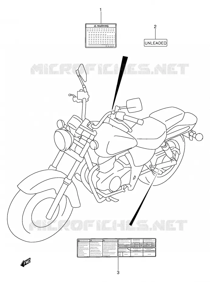 LABEL Suzuki MOTO 250 MARAUDER 2000  GZ250Y(E1)