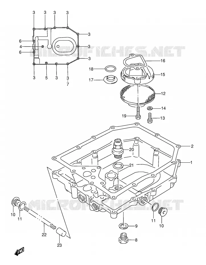 OIL PAN Suzuki MOTO 600 GSX-F 1992  GSX600FN(E2)