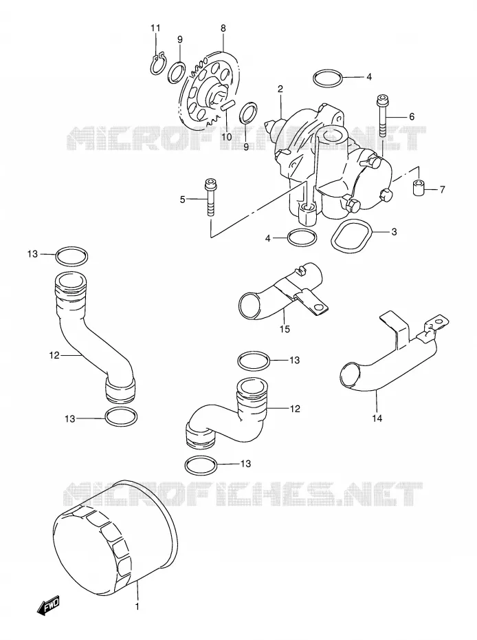 OIL PUMP Suzuki MOTO 750 GSX-F 2000  GSX750FY(E2)
