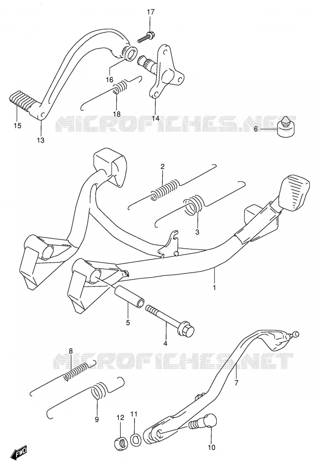 STAND Suzuki MOTO 600 GSX-F 2001  GSX600FUK1(E2)