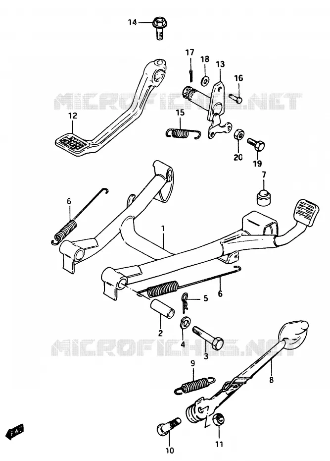 STAND Suzuki MOTO 750 GSX-E 1984  GSX750EE(D/E)