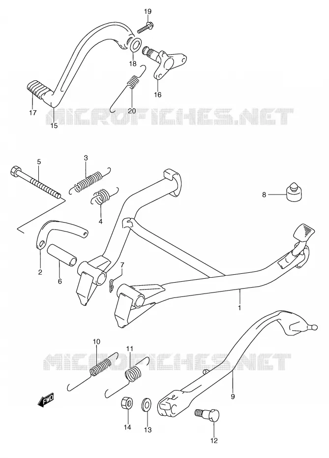 STAND Suzuki MOTO 750 GSX-F 1994  GSX750FR(E2)