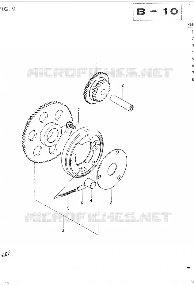 STARTER MOTOR CLUTCH Suzuki MOTO 400 GSX 1985  GSX400EF(E2)