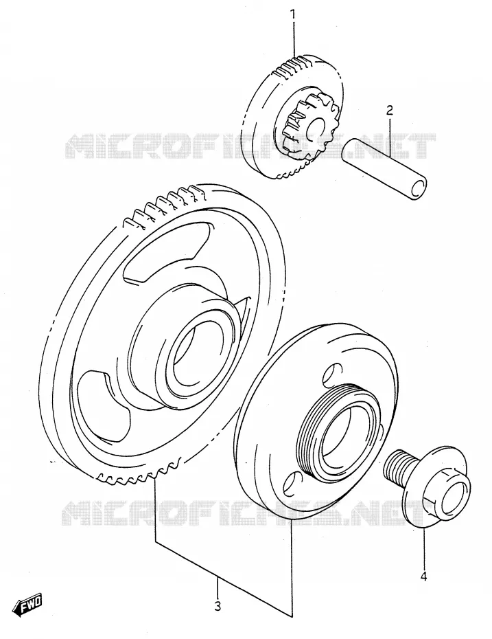 STARTER MOTOR CLUTCH Suzuki MOTO 600 GSX-F 1992  GSX600FN(E28)