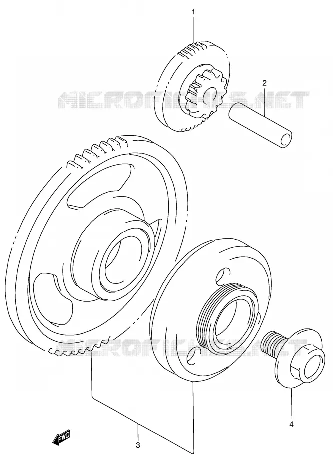 STARTER MOTOR CLUTCH Suzuki MOTO 750 GSX 2000  GSX750Y(E4)