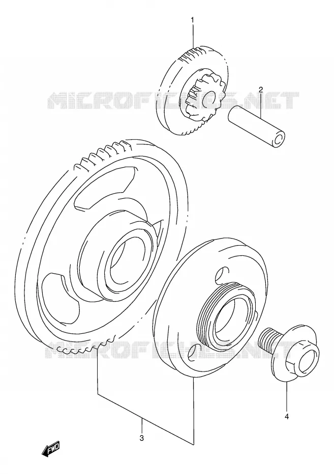 STARTER MOTOR CLUTCH Suzuki MOTO 750 GSX-F 2003  GSX750FK3(E2)