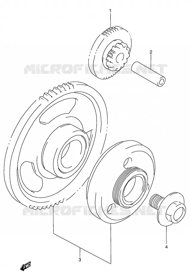 STARTER MOTOR CLUTCH Suzuki MOTO 750 GSX-F 2004  GSX750FK4(E2)