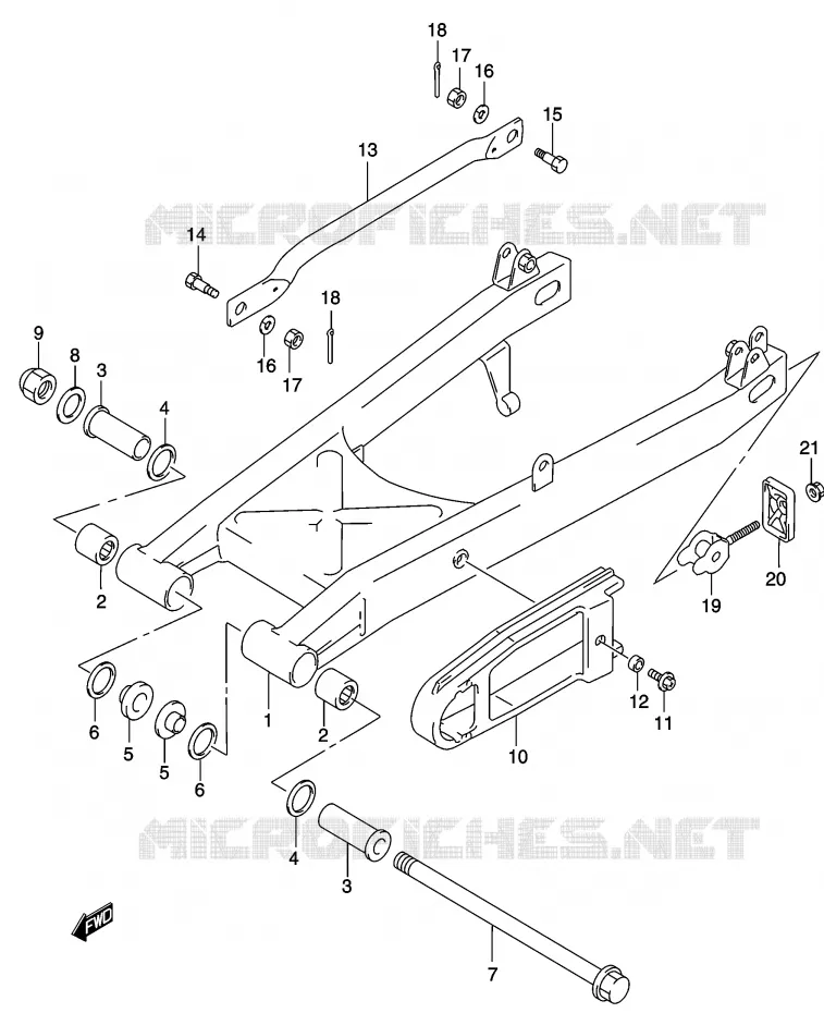 SWINGARM Suzuki MOTO 250 MARAUDER 2002  GZ250K2(K3)