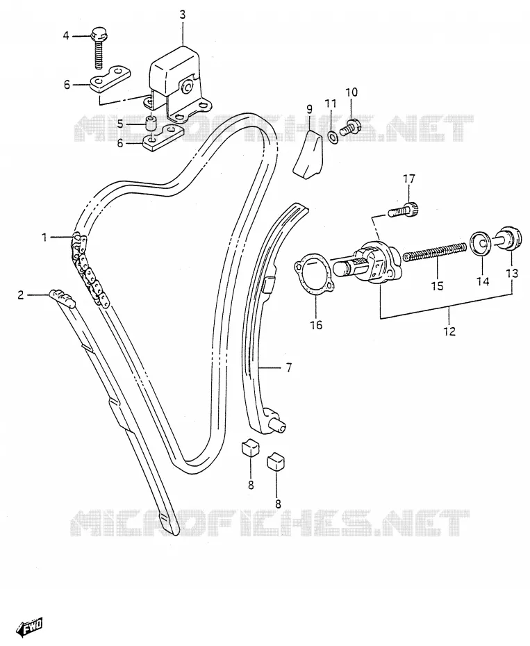 TIMING (MODEL J/K/L/M/N/P/R/S) Suzuki MOTO 600 GSX-F 1991  GSX600FM(E28)