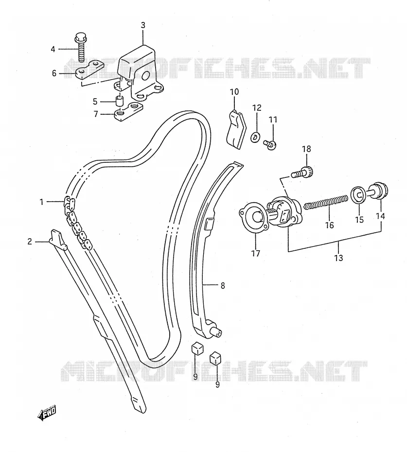TIMING Suzuki MOTO 750 GSX-F 1995  GSX750FS(E28)