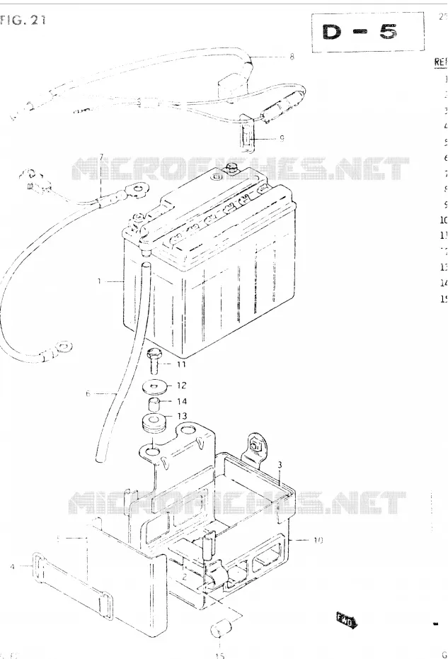 BATTERY Suzuki MOTO 400 GSX 1985  GSX400EF(E2)