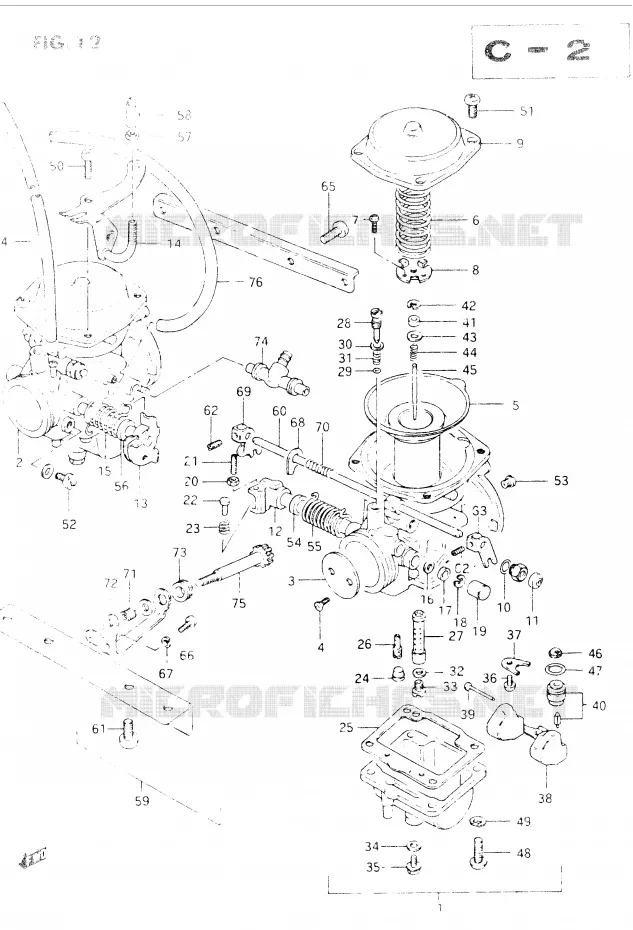 CARBURETOR Suzuki MOTO 400 GSX 1984  GSX400EE(E2)