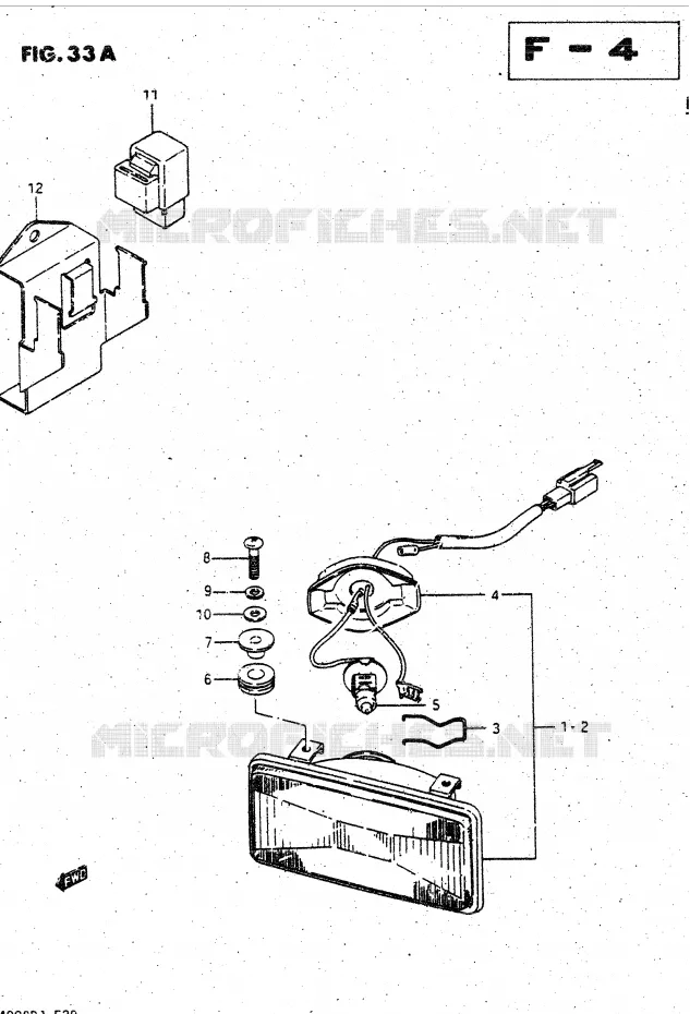 CORNERING LAMP (GV1400GCJ) Suzuki MOTO 1400 CAVALCADE 1987  GV1400GDH(DG-DJ/CJ)