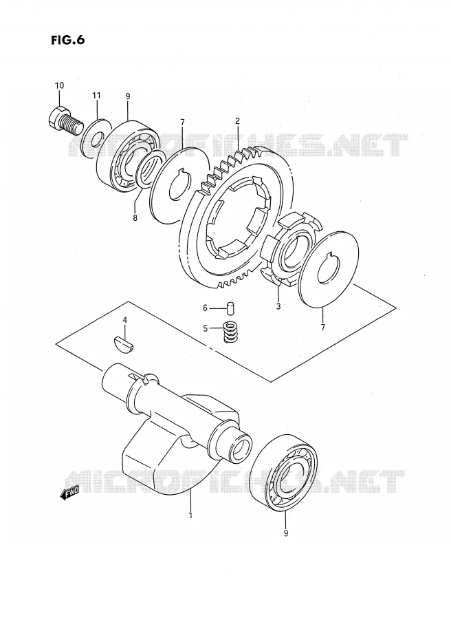 CRANK BALANCER Suzuki MOTO 650 SAVAGE 1994  LS650PR(E2)