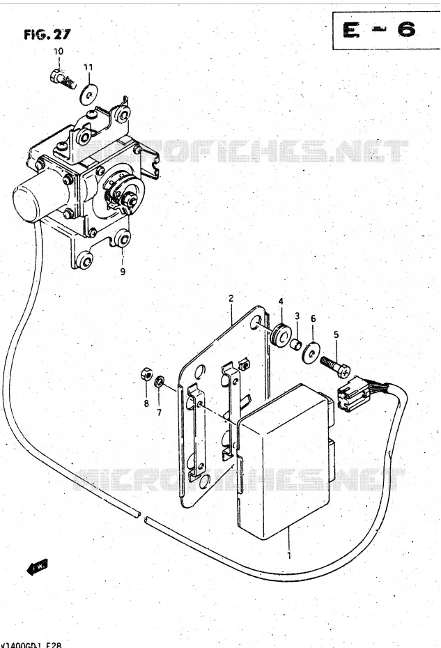CRUISE CONTROL Suzuki MOTO 1400 CAVALCADE 1988  GV1400GCJ(DG-DJ/CJ)