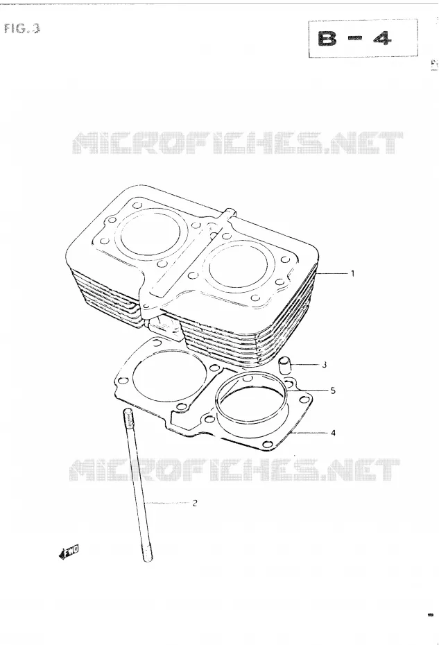 CYLINDER Suzuki MOTO 400 GSX 1984  GSX400EE(E2)