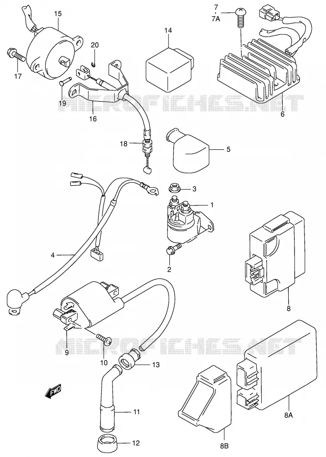 ELECTRICAL (MODEL T/V/W/X/Y/K1/K2/K3) Suzuki MOTO 650 BOULEVARD 2003  LS650PK3(E3/E28)