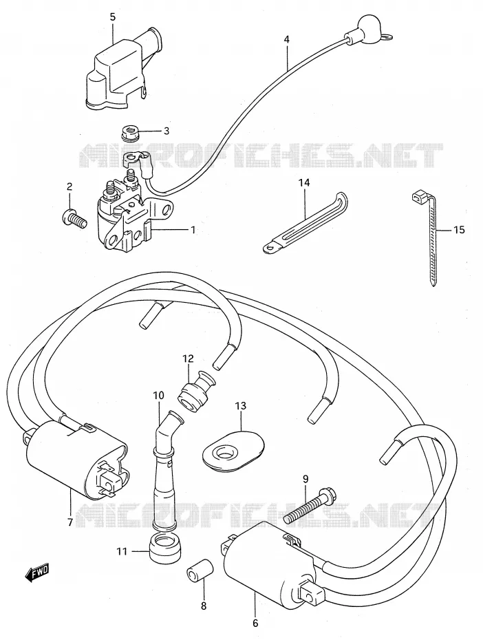 ELECTRICAL Suzuki MOTO 600 GSX-F 1990  GSX600FL(E28)