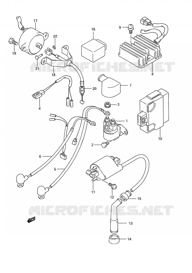 ELECTRICAL Suzuki MOTO 650 BOULEVARD 1990  LS650FL(E28)
