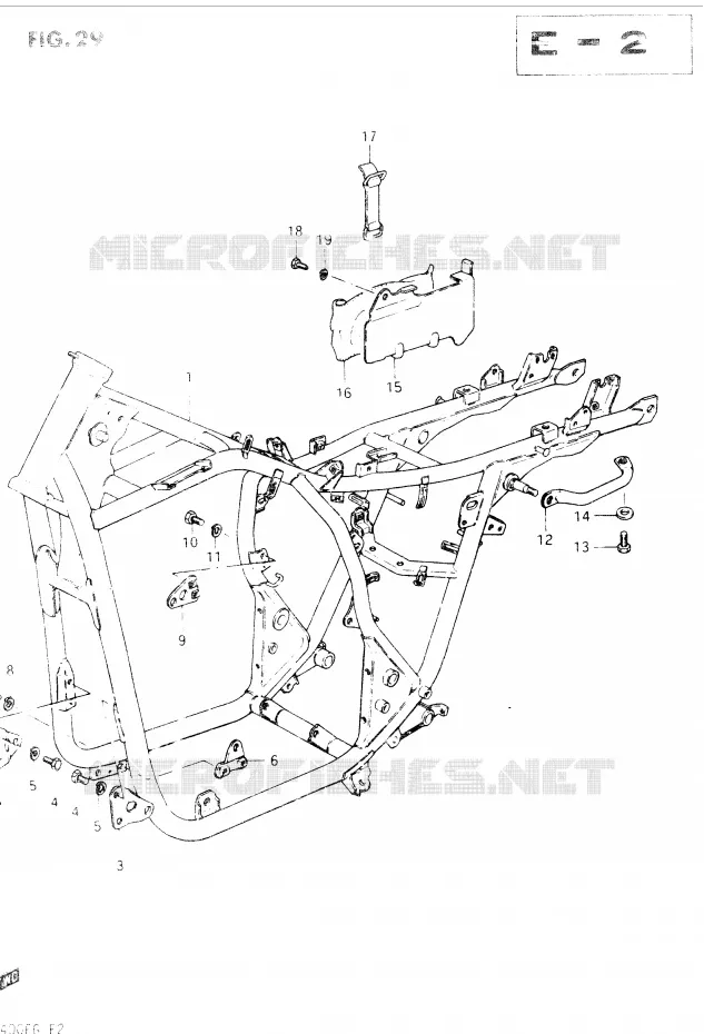 FRAME Suzuki MOTO 400 GSX 1984  GSX400EE(E2)